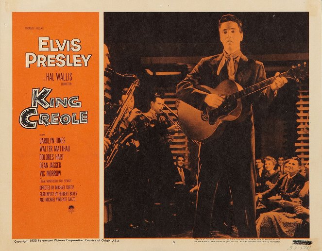 Bagarres au King Creole - Cartes de lobby - Elvis Presley