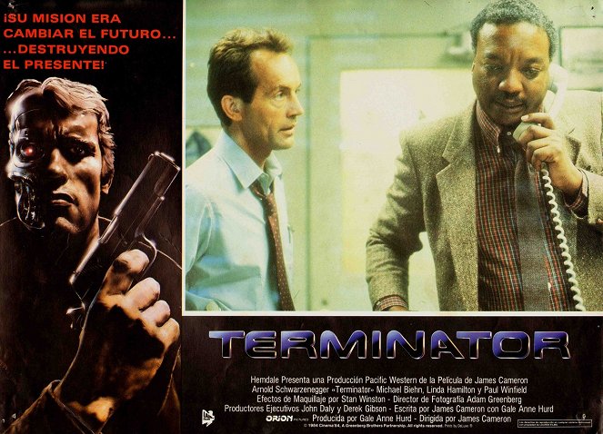 Terminator - Cartes de lobby - Lance Henriksen, Paul Winfield