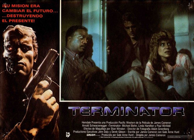 Terminator - Lobbykarten - Paul Winfield, Michael Biehn, Linda Hamilton