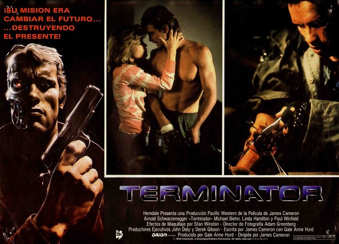 The Terminator - Lobbykaarten - Linda Hamilton, Michael Biehn, Arnold Schwarzenegger