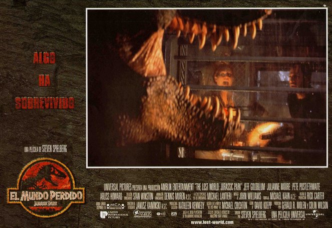 Le Monde perdu : Jurassic Park - Cartes de lobby - Julianne Moore, Jeff Goldblum