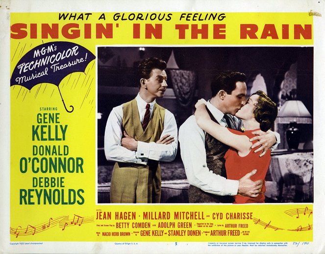 Singin' in the Rain - Lobbykaarten - Donald O'Connor, Gene Kelly, Debbie Reynolds