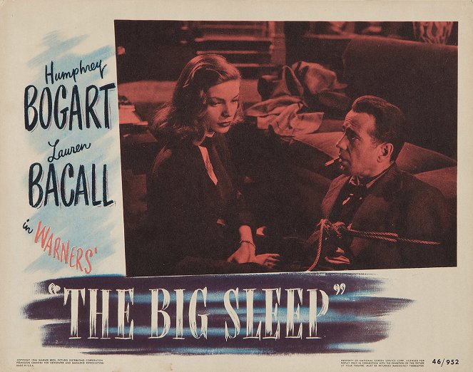 The Big Sleep - Lobbykaarten - Lauren Bacall, Humphrey Bogart