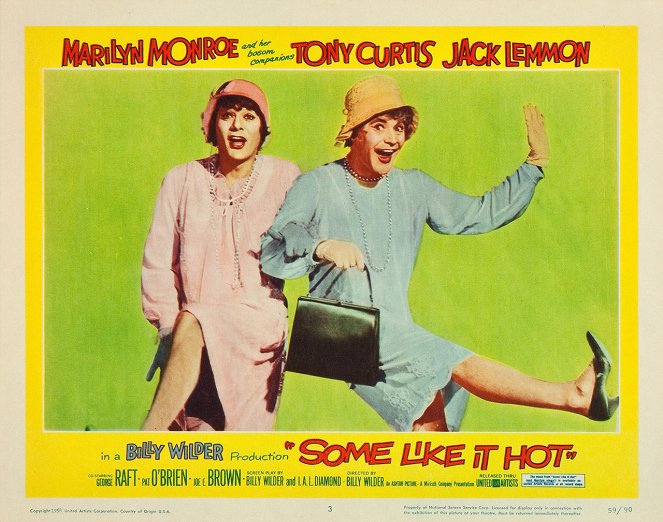 Some Like It Hot - Lobbykaarten - Tony Curtis, Jack Lemmon