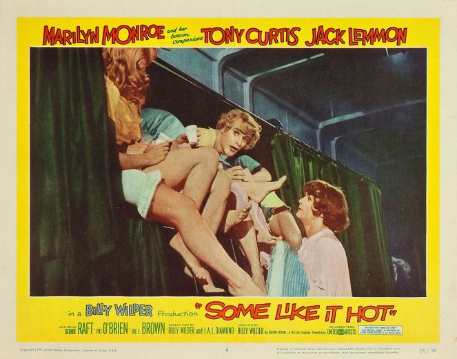 Some Like It Hot - Lobbykaarten - Jack Lemmon, Tony Curtis