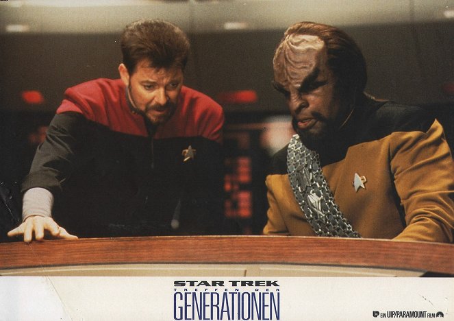 Star Trek: Gerações - Cartões lobby - Jonathan Frakes, Michael Dorn