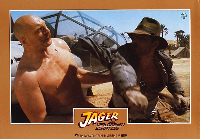 Indiana Jones et les Aventuriers de l'Arche perdue - Cartes de lobby - Pat Roach, Harrison Ford