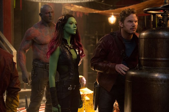 Guardians of the Galaxy - Photos - Dave Bautista, Zoe Saldana, Chris Pratt