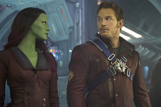 Guardians of the Galaxy - Filmfotos - Zoe Saldana, Chris Pratt