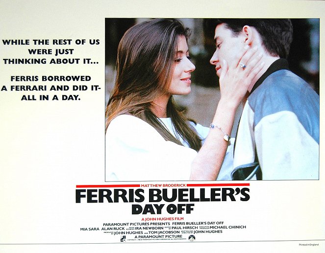 La Folle Journée de Ferris Bueller - Cartes de lobby - Mia Sara, Matthew Broderick