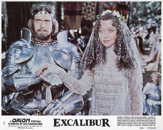 Excalibur - Lobbykarten - Nigel Terry, Cherie Lunghi