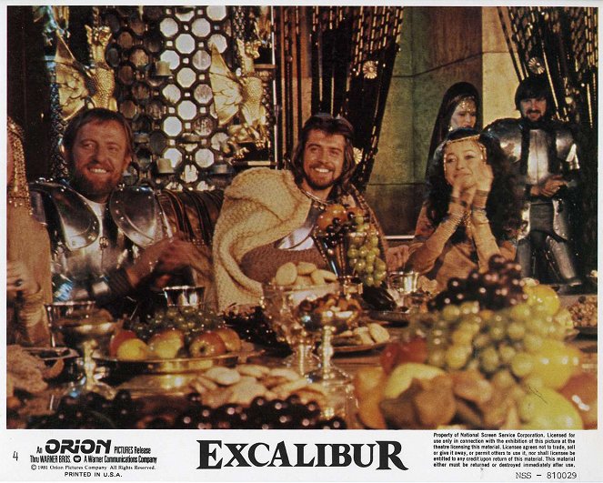 Excalibur - Lobby karty - Nigel Terry, Cherie Lunghi