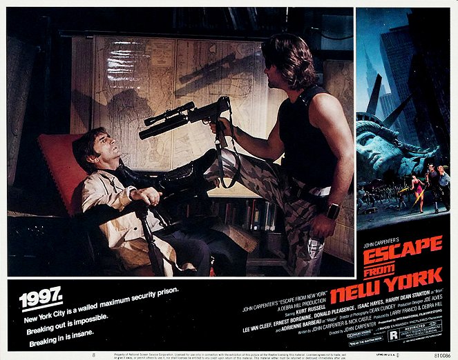 Escape from New York - Lobby Cards - Harry Dean Stanton, Kurt Russell