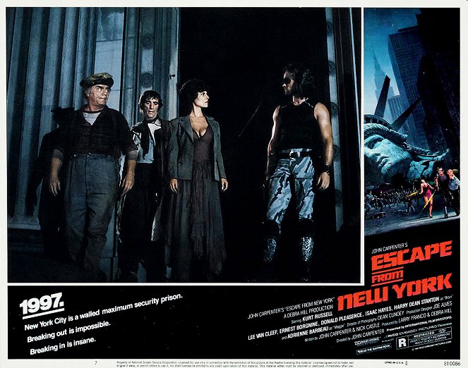 Escape from New York - Lobby Cards - Ernest Borgnine, Harry Dean Stanton, Adrienne Barbeau, Kurt Russell