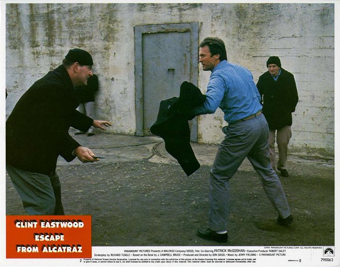 Os Fugitivos de Alcatraz - Cartões lobby - Clint Eastwood