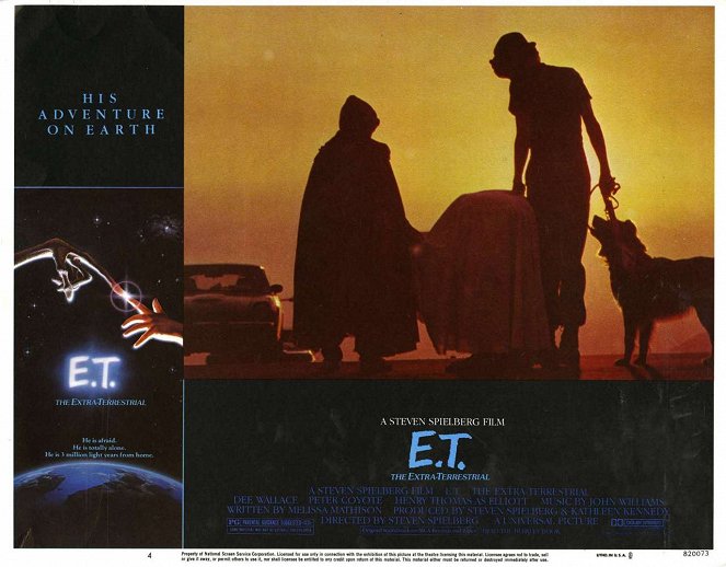 E.T. L'extra-terrestre - Cartes de lobby