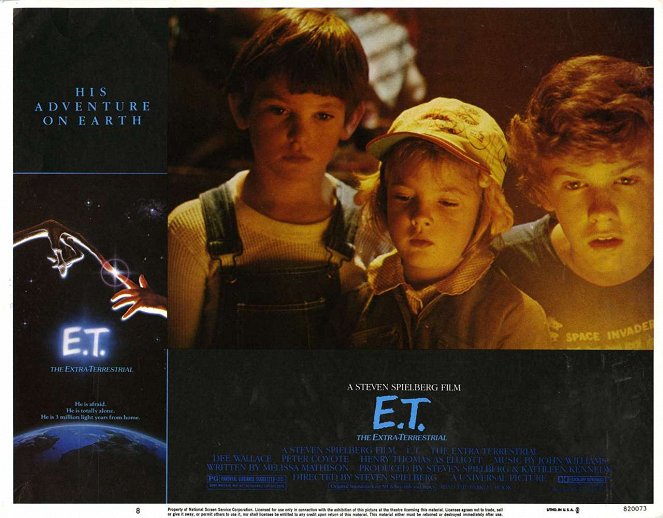 E.T. - A földönkívüli - Vitrinfotók - Henry Thomas, Drew Barrymore, C. Thomas Howell