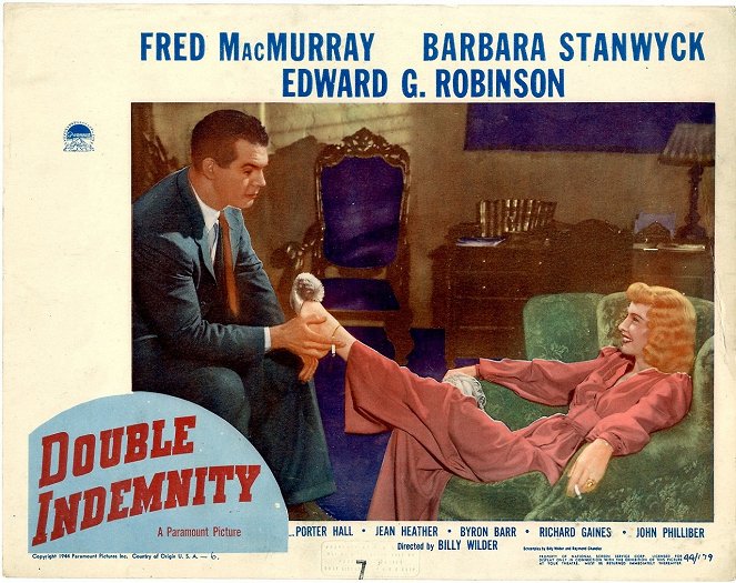 Double Indemnity - Lobbykaarten - Fred MacMurray, Barbara Stanwyck