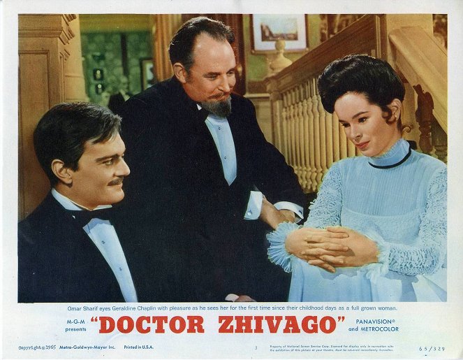 Doktor Żywago - Lobby karty - Omar Sharif, Geoffrey Keen, Geraldine Chaplin