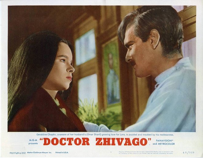 Le Docteur Jivago - Cartes de lobby - Geraldine Chaplin, Omar Sharif