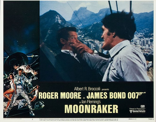 007 - Aventura no Espaço - Cartões lobby - Roger Moore, Richard Kiel