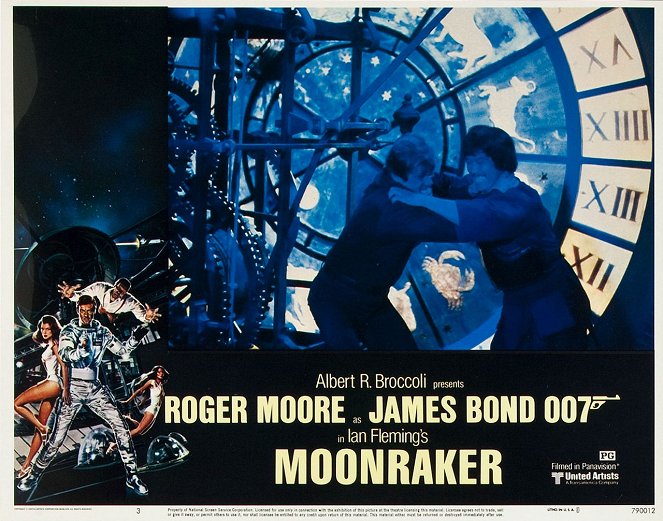 007 - Aventura no Espaço - Cartões lobby - Roger Moore, Toshirô Suga