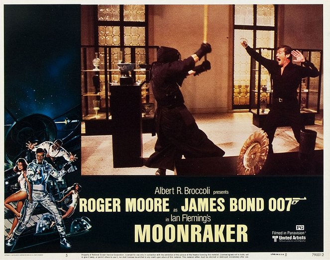 007 - Aventura no Espaço - Cartões lobby - Roger Moore