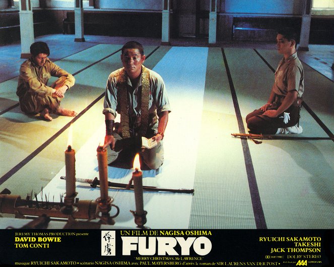 Furyo - Cartes de lobby - Tom Conti, Takeshi Kitano, Ryūichi Sakamoto