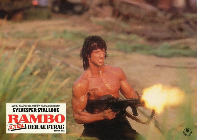 Rambo II - Lobby karty - Sylvester Stallone