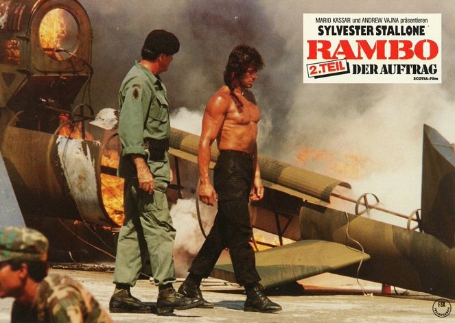 Rambo II - A Vingança do Herói - Cartões lobby - Richard Crenna, Sylvester Stallone