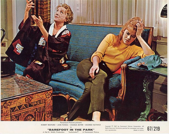 Boso w parku - Lobby karty - Mildred Natwick, Jane Fonda