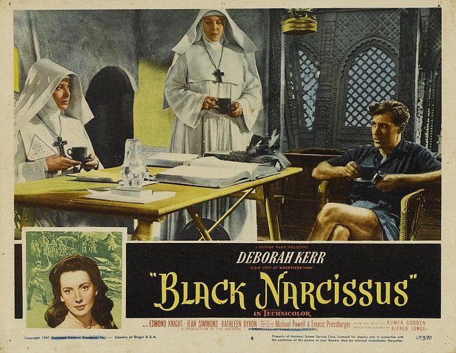 Le Narcisse noir - Cartes de lobby - Deborah Kerr, Judith Furse, David Farrar