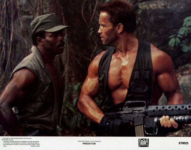 Ragadozó - Vitrinfotók - Carl Weathers, Arnold Schwarzenegger