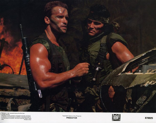 O Predador - Cartões lobby - Arnold Schwarzenegger, Sonny Landham