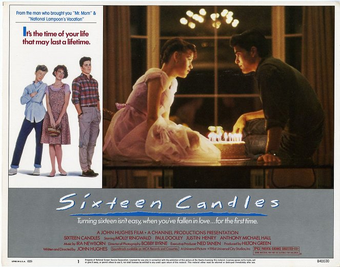 Sixteen Candles - Lobbykaarten - Molly Ringwald, Michael Schoeffling