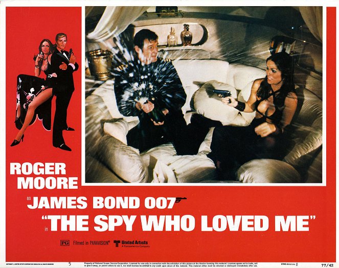 Der Spion, der mich liebte - Lobbykarten - Roger Moore, Barbara Bach