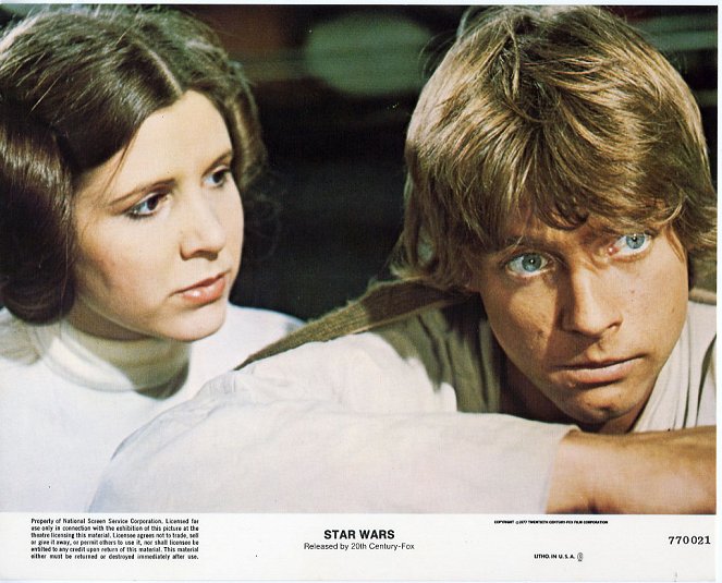 Star Wars : Episode IV - Un nouvel espoir - Cartes de lobby - Carrie Fisher, Mark Hamill