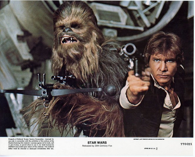Star Wars : Episode IV - Un nouvel espoir - Cartes de lobby - Peter Mayhew, Harrison Ford