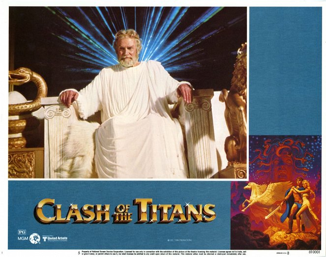 Le Choc des Titans - Cartes de lobby - Laurence Olivier