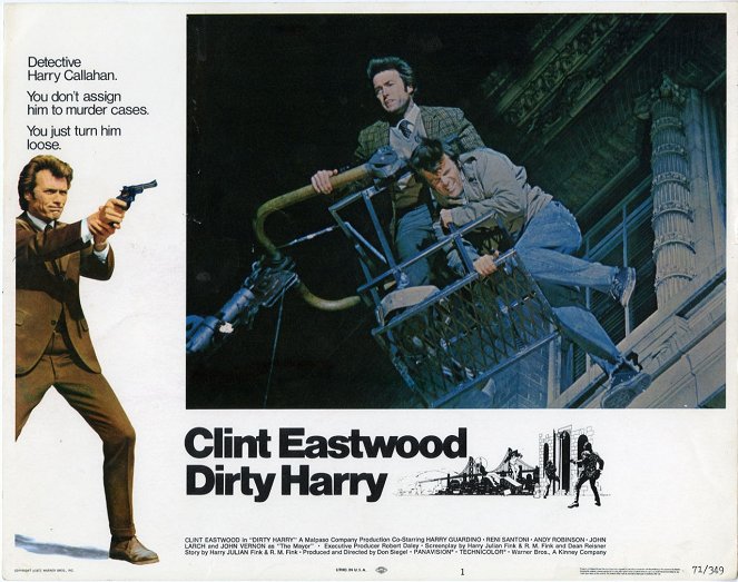 L'Inspecteur Harry - Cartes de lobby - Clint Eastwood, Bill Couch