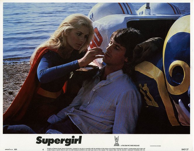 Supergirl - Lobbykarten - Helen Slater, Hart Bochner