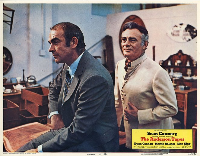The Anderson Tapes - Lobby Cards - Sean Connery, Martin Balsam