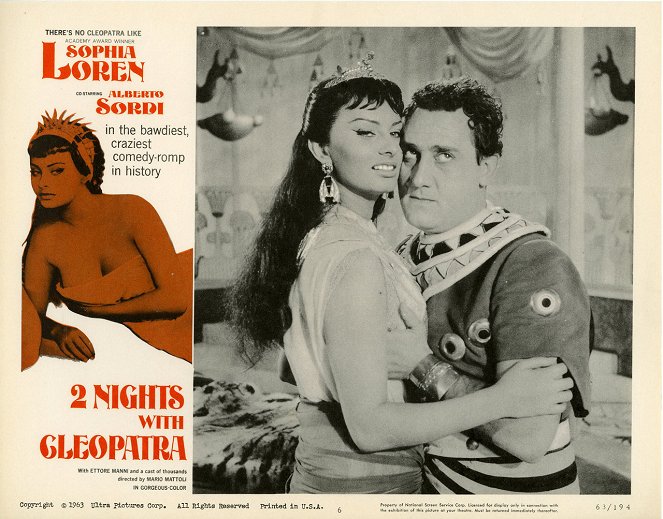 Due notti con Cleopatra - Mainoskuvat - Sophia Loren, Alberto Sordi