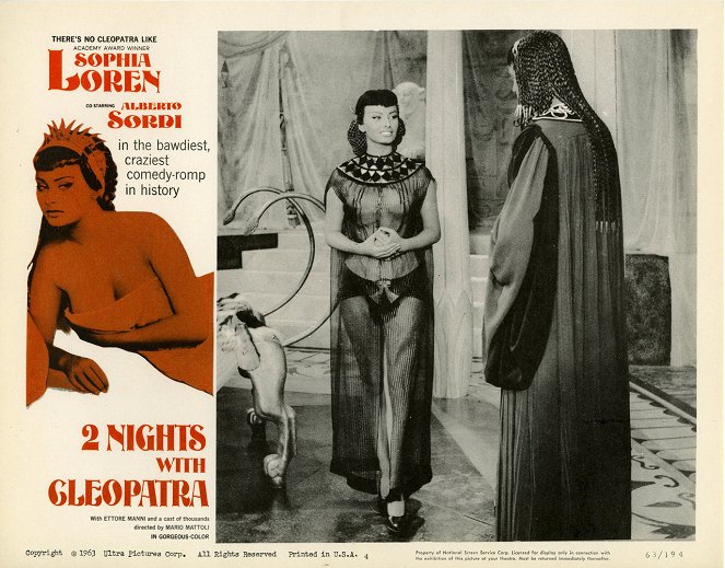 Due notti con Cleopatra - Lobby karty - Sophia Loren