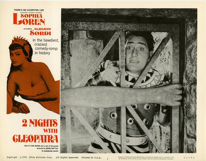 Two Nights with Cleopatra - Lobby Cards - Alberto Sordi