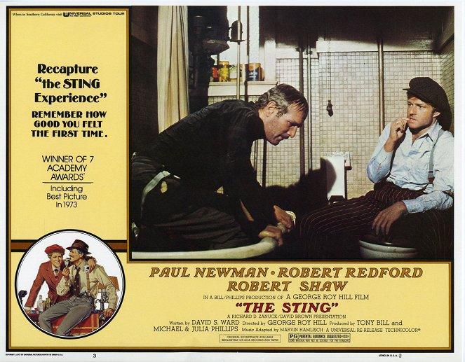 Żądło - Lobby karty - Paul Newman, Robert Redford