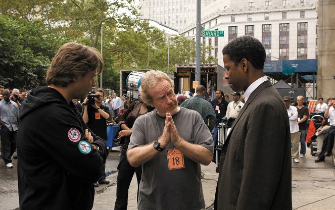 Amerikai gengszter - Forgatási fotók - Russell Crowe, Ridley Scott, Denzel Washington