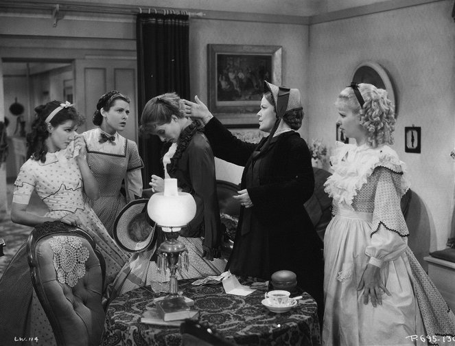 Las cuatro hermanitas - De la película - Jean Parker, Frances Dee, Katharine Hepburn, Spring Byington, Joan Bennett
