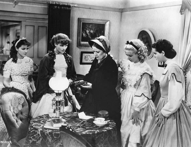 Las cuatro hermanitas - De la película - Jean Parker, Katharine Hepburn, Spring Byington, Joan Bennett, Frances Dee