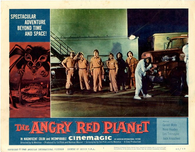 The Angry Red Planet - Cartões lobby